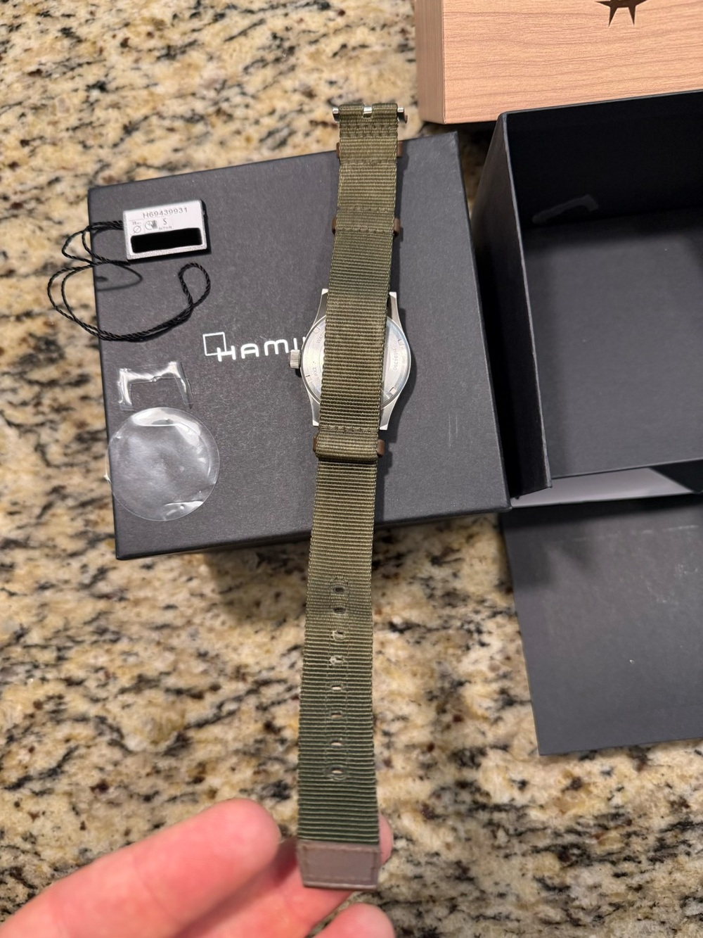 Hamilton Khaki Field Mechanical 38MM Watch Matte Stainless with NATO Strap - Picture 4 of 5